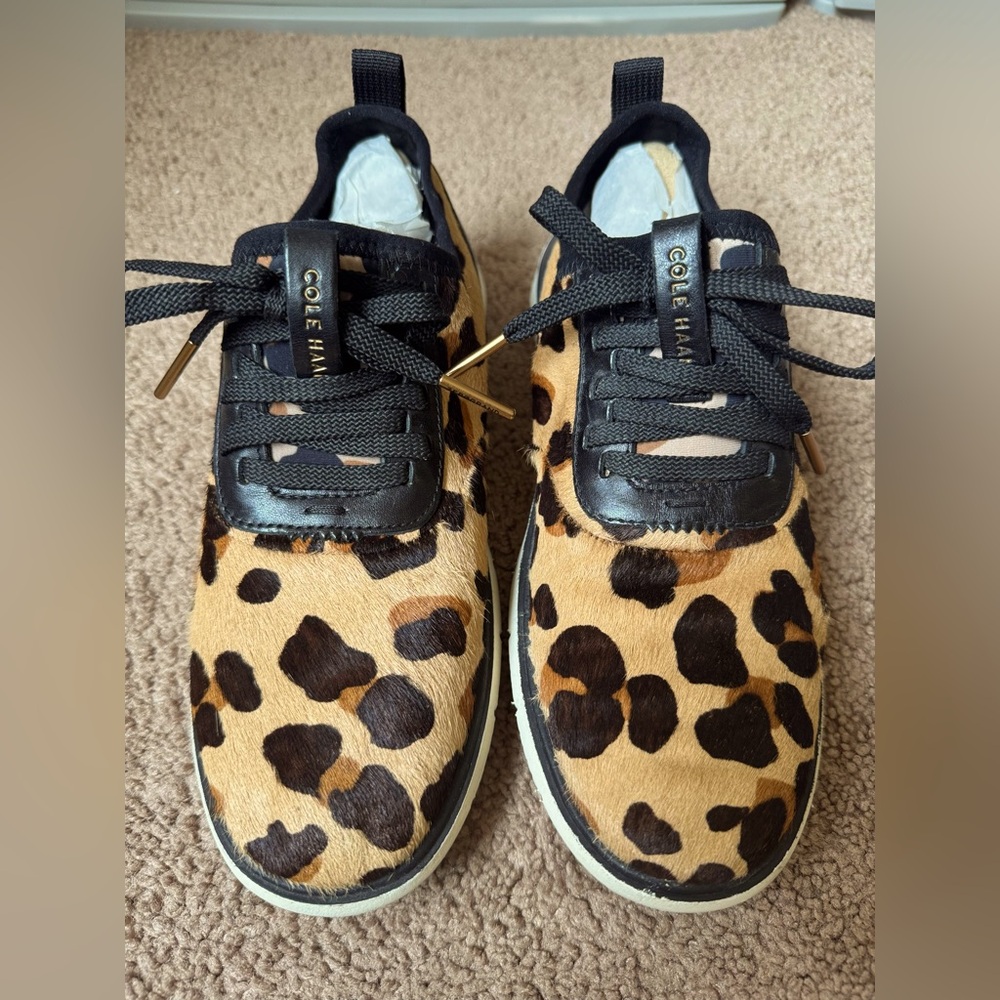 Cole Haan Limited edition, Real Hair calf Slip-On Sneakers, US size 7.5.